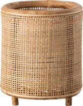 J-Line Bloempot Ozara Rotan/Plastiek Naturel Large