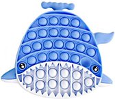fidgetspel Walvis junior 20 cm lichtblauw/wit