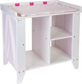 poppencommode junior 53 x 52 x 34 cm hout wit/roze