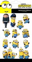 kindertattoos Minions II junior papier 12 stuks