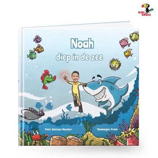 BiMi Books kinderboek: Diep in de Zee - Gepersonaliseerd met naam, foto en een persoonlijk voorwoord - een uniek cadeau