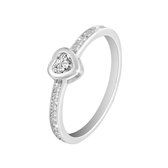 Di Lusso - Ring Montreuil - Zirkonia - Zilver 925 - Dames - 17.00 mm