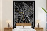 Papier peint - Papier peint photo Carte - Doetinchem - Or - Zwart - Largeur 145 cm x hauteur 220 cm - Plan de la ville