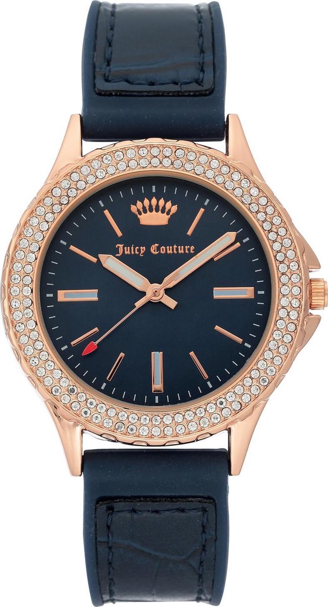 Juicy Couture Horloge van goud en blauw, voor vrouwen JC-1112RGNV