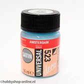 Acrylverf Zijdeglans - 523 IJsblauw - Deco - Universal Satin - Amsterdam - 16 ml