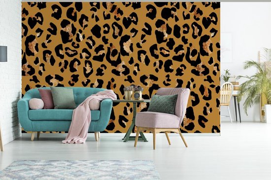 Papier peint - Papier peint Papier peint photo Animaux - Imprimé panthère - Motif - Largeur 450 cm x hauteur 300 cm