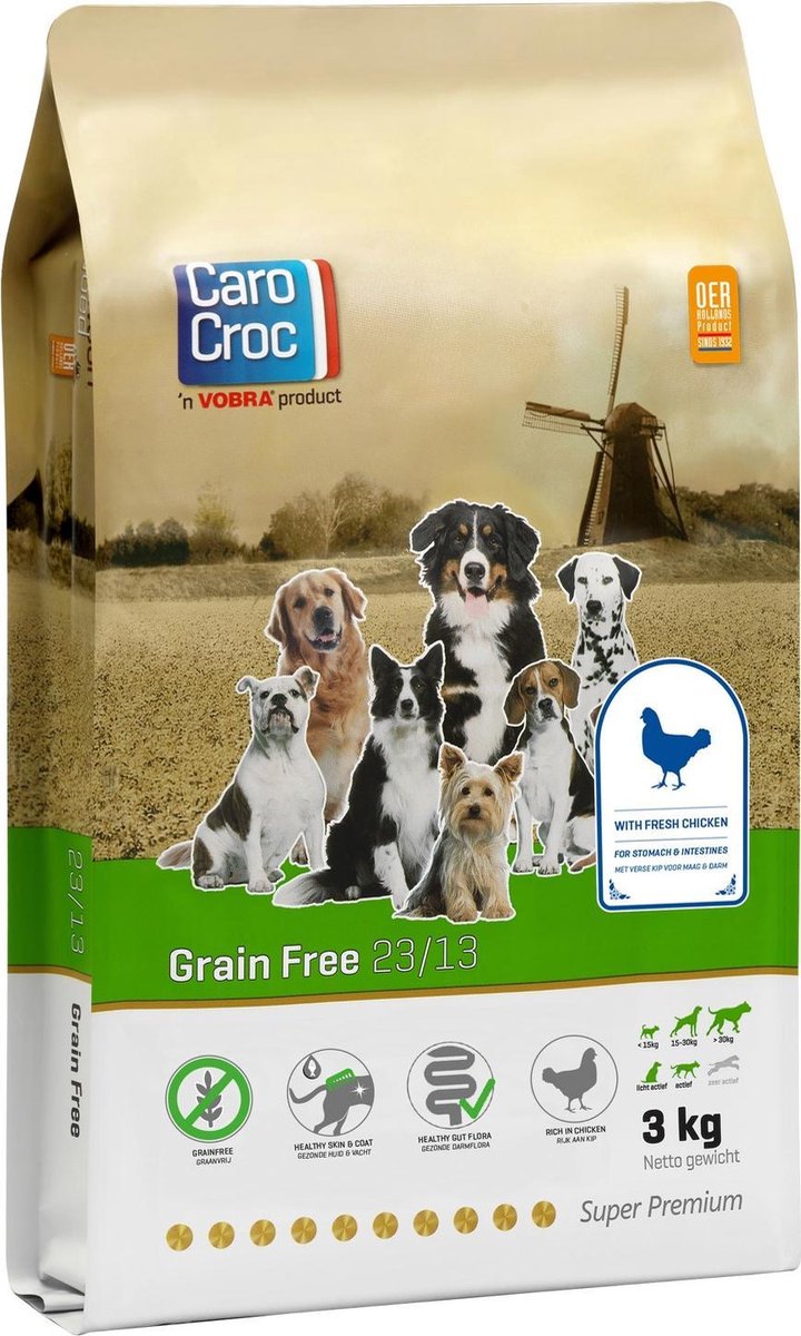 Vorige verachten meerderheid Carocroc Grain Free - Hondenvoer - 3 kg | bol.com