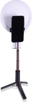D-Comm Tripod Statief met Ringlamp - Voor Alle Smartphones - Selfie Stick - Bluetooth Remote
