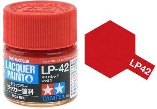 Tamiya LP-42 Rouge Mica - Brillant - Peinture Laque - Pot de Peinture 10ml