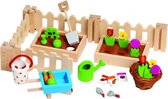Houten Poppenhuis Tuintje Met Accessoires