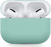 Apple AirPods Pro - Siliconen Case Cover - Geschikt voor AirPods Pro - Kleur Licht Blauw