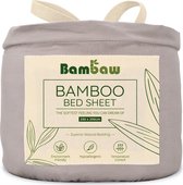 Bamboe Laken | Eco Laken 180 bij 200cm | Grijs | Luxe Bamboe Beddengoed | Hypoallergeen laken | Puur Bamboe Viscose Rayon Hoeslaken| Ultra-ademende Stof | Bambaw
