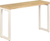 Sidetable 120x35x76 cm massief mangohout en staal