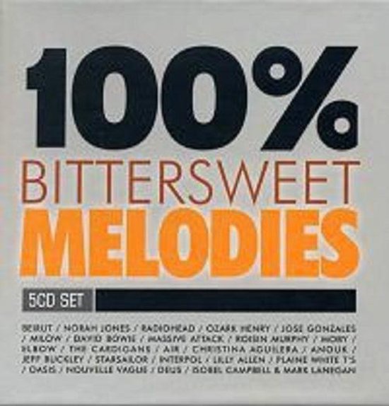 100% Bitter Sweet Melodies 5CD set met artiesten zoals Beirut, Norah Jones, Radiohead, David Bowie en meer.