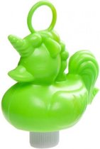 badeend Eenhoorn junior 12 cm groen