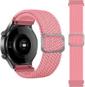 Gevlochten watch bandje - 22mm - Roze - Geschikt voor Samsung Galaxy Watch