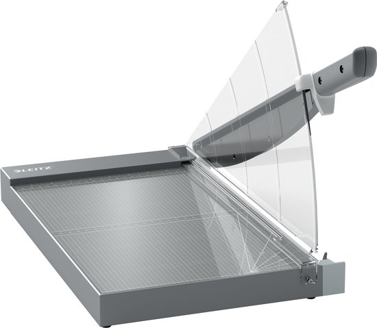 Table de découpe Leitz Precision Office Pro A4+ avec protection des couteaux pour le bureau - Coupe jusqu'à 25 feuilles A4 - Anthracite