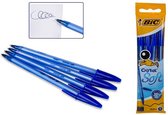 Bic Balpen Cristal Soft - Blauw - 5 Stuks