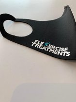Flexercise Mondkapje Mondkapje wasbaar – Ov - Mondmasker niet medisch – Zwart – Brildrager – Herbruikbaar – Doorzichtig – Zacht - Comfortabel - Luchtig - Huidvriendelijk