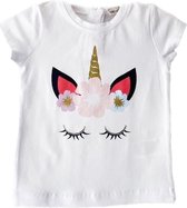 alisé Unicorn baby T-shirt Wit 98