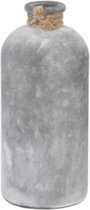 Decoratieve fles grijs - ø11x25cm