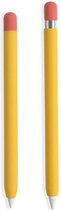 Doodroo Skin voor Apple Pencil (1e/2e gen) - Oranje - Siliconen Beschermfolie met Grip