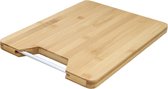 Snijplank van Bamboe - Houten Werkblad Snijplank - Modern en Groot Keukenplank - Hakblok - 32.5 x 25 x 1.9 cm - Zenmind