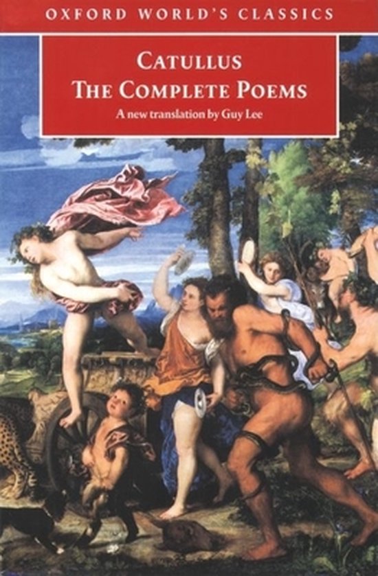 Livre 'Catullus: The Complete Poems' avec une peinture de figures mythologiques.