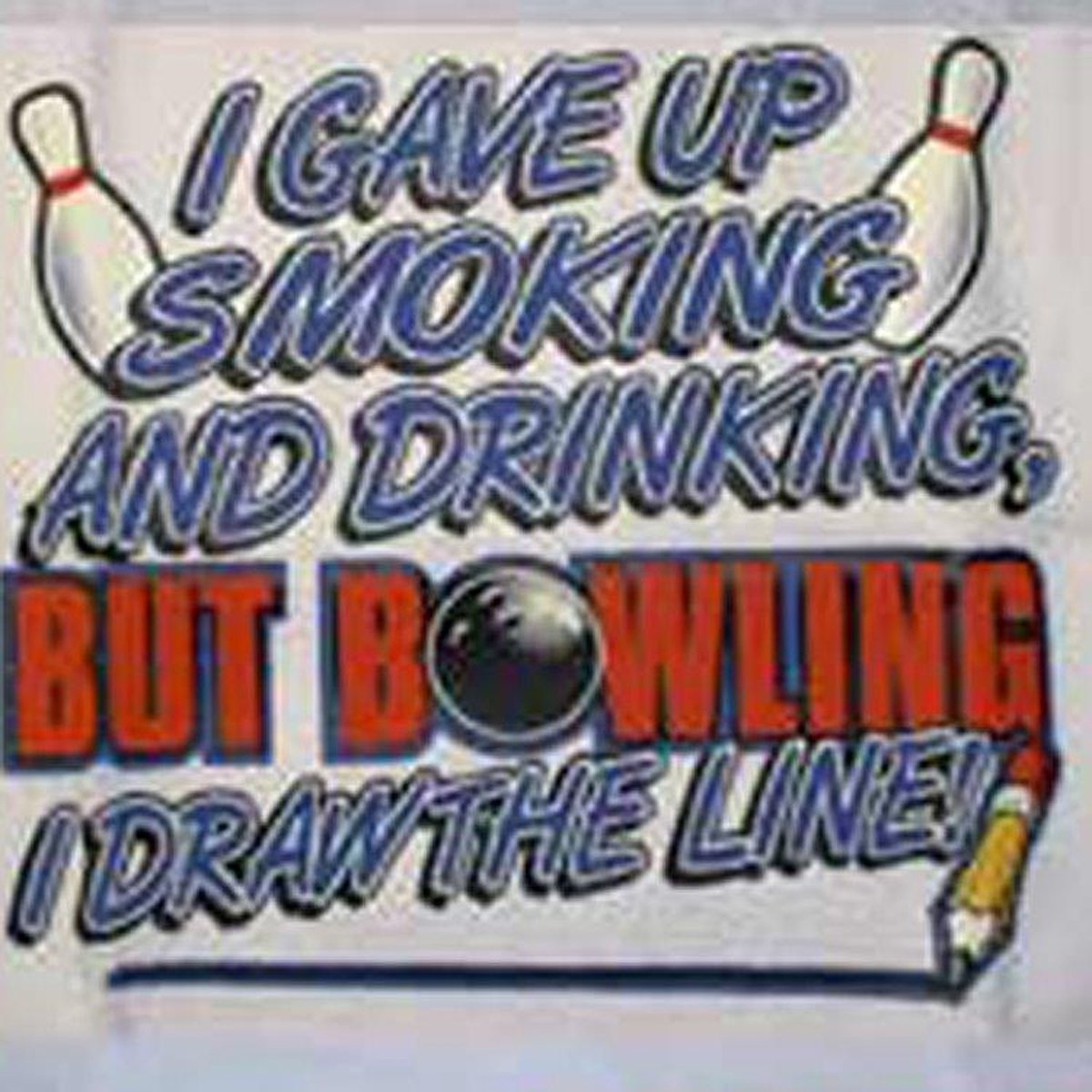 Bowling Bowlinghanddoekje Fun Towel 'Gave Up'