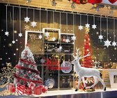 sets kerst raamstickers grote kerstboom eland Kerstmis stickers muur raam decoratieve stickers afneembare deur Kerstmis vinyl vitrine kerstdecoratie winkels