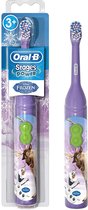 Oral-B Stages - Power Frozen- elektrische tandenborstel op batterijen - Lila - elekrtrischetandenborstel - paars   tandenborstel - frozen -