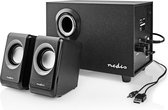Nedis PC-Speaker - 2.1 - 33 W - 3,5 mm Male - USB Gevoed - Volumebediening