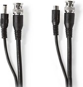 Nedis CCTV-Security Kabel | BNC / DC | 20.0 m | Rond | PVC | Zwart | Gift Box