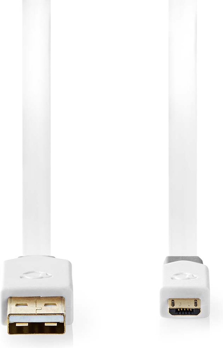 NEDIS CCBW60500WT10 USB-kabel 1,00 m Wit