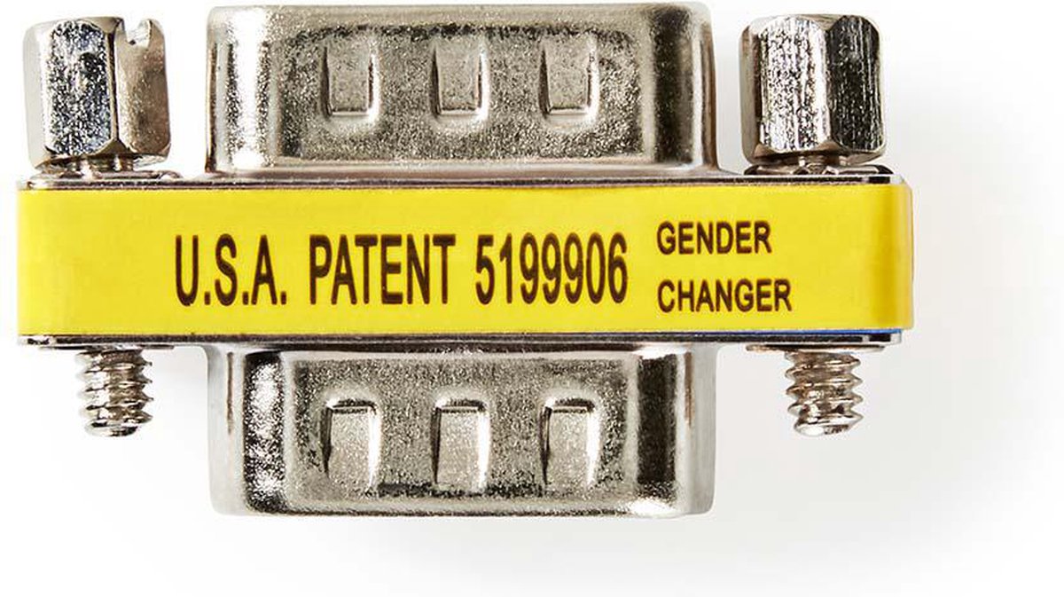 Nedis VGA-Adapter - VGA Male - VGA Male - Vernikkeld - Recht - Metaal - Metaal - Polybag