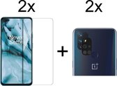 Beschermglas OnePlus Nord N10 Screenprotector 2 stuks - OnePlus Nord N10 Screen Protector Camera - 2 stuks