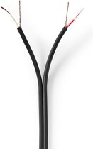 Nedis Audiokabel | 2x 0.12 mm² | CCA | 100.0 m | Rond | PVC | Zwart | Folieverpakking
