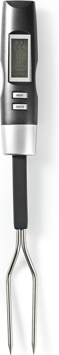 Nedis Vleesthermometer | Temperatuurinstelling | LCD-Scherm | 0 - 110 °C | Zilver / Zwart