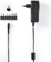 18 W, 3 - 12 V DC, 1.10 m, 1.5 A, 8 plug(s), Noir