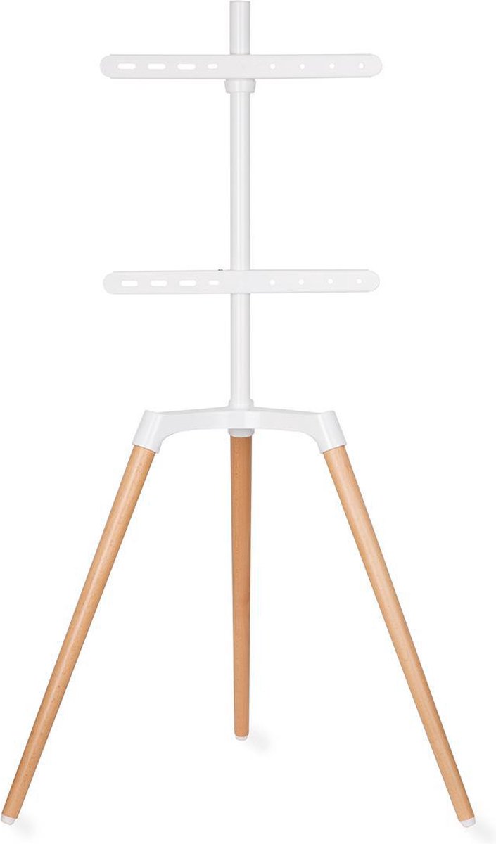 Nedis TV Vloerstandaard | 50 - 65 " | Maximaal schermgewicht: 35 kg | Scandinavian Design | Draaibaar | Anti-omval-riem | Snap-lock | Aluminium / Staal | Wit