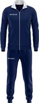 Trainingspak Givova TR031 Tuta Torino, 0403 Navy Blauw/Wit, maat XS (152-158)