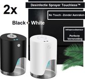 2x Desinfectie Sprayer Touchless™ | Automatische Alcohol dispenser | Alcoholsprayer | Desinfecteren | Desinfectie | Black/White