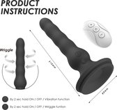 Thrusting Anal Vibrator - 21 cms | prostaat vibrator mannen | anale vibrator voor mannen | Butt Plug Anal Plug with Silicone Remote Control | Prostate Massager Adult Male Anal Sex