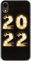 Geschikt voor iPhone XR hoesje - Oudejaarsavond - Nieuwjaar - 2022 - Siliconen Telefoonhoesje