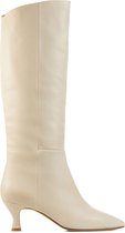 Lina Locchi Vrouwen Suède Effen  / Laarzen / Damesschoenen L1106 - Wit - Maat 42