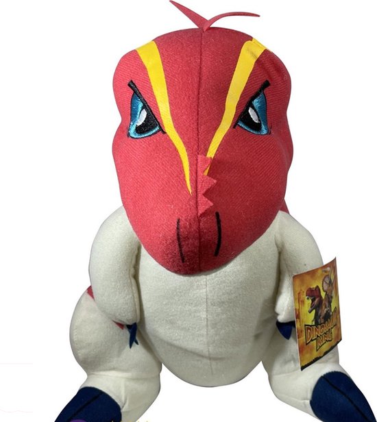 Dino King Pluche Knuffel Terry (Rood) 35 cm Dinosaurus Plush Toy