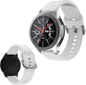 Siliconen watch bandje - 22mm - Wit - Geschikt voor Samsung Galaxy Watch