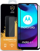 Protecteur d'écran Motorola Moto E20, économiseur d'écran en Glas MobyDefend , Rebords noirs | Protecteur d'écran / Plaque de verre Convient pour: Motorola Moto E20