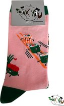 Sockyou - 1 paar vrolijke Sushi bamboe sokken - Maat 36-40
