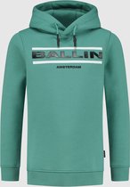 Ballin Amsterdam -  Jongens Slim Fit   Hoodie  - Groen - Maat 164